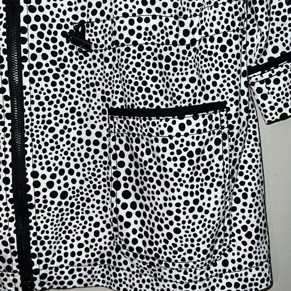 Chico’s black-and-white three-quarter sleeve, full zip, lightweight jacket - Picture 6 of 11